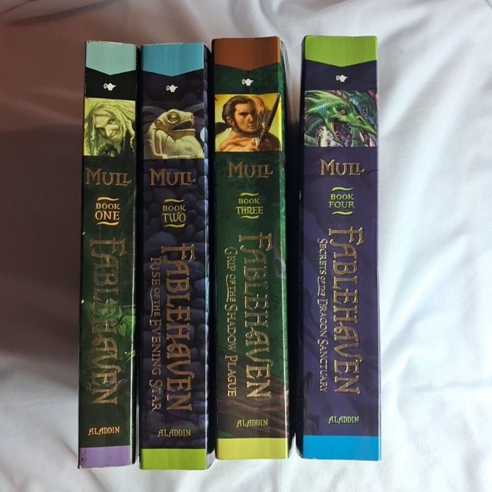 Fablehaven Books 1-4 Brandon Mull Aladdin PB YA Fantasy Magic Series Lot
